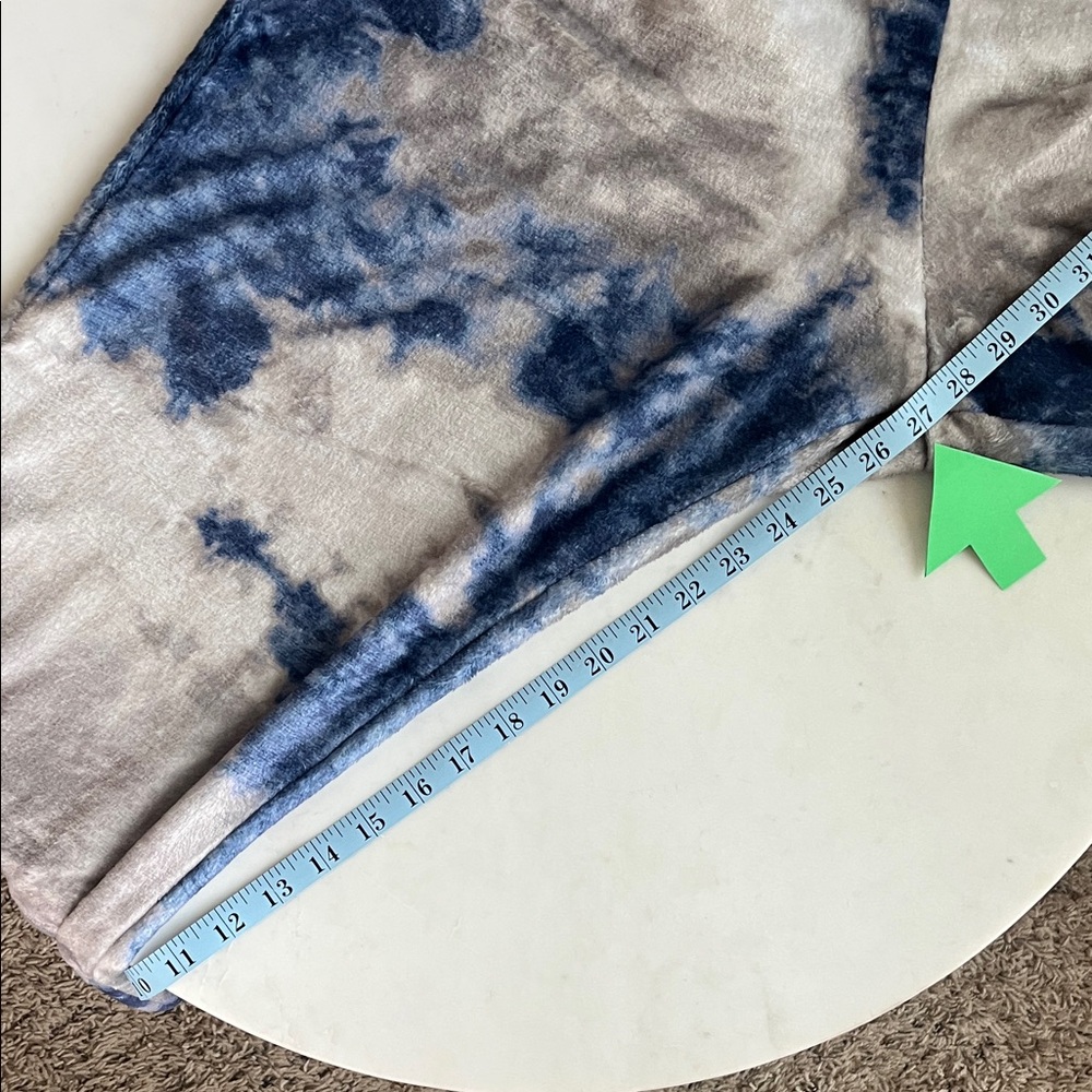 Natural Life Open Foot Onesie XS Blue & Gray Tie Dye Zip Up - Picture 8 of 11